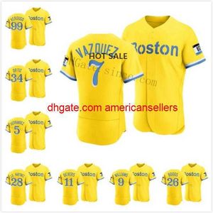 baseball 2021 ville connecter rouge wade boggs jersey kevin plawecki j d martinez vente martin perez eduardo tige