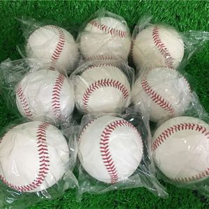 Béisbol todo denim Equipo de 1 pieza de 9 pulgadas hecho a mano blanco seguro para niños pelota de práctica de fondo suave utilizada para entrenar 30 núcleos de algodón Beisbol duro 240113