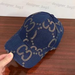 Capes de concepteur de casquette de baseball casquette casquette Nouveau chapeau de langue de canard de canard de canard de jean de jean mince.