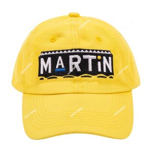Casquette de baseball pour hommes femmes chapeau jaune Martin Strapback casquette de baseball brodée années 90 chapeau vintage réglable casquette de papa brodée
