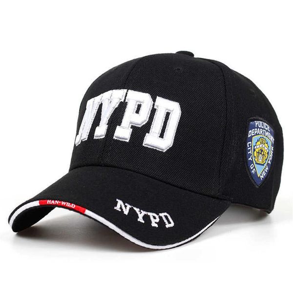 Casquette de baseball NYPD casquette militaire casquette hommes et femmes voyage en plein air police hat3044