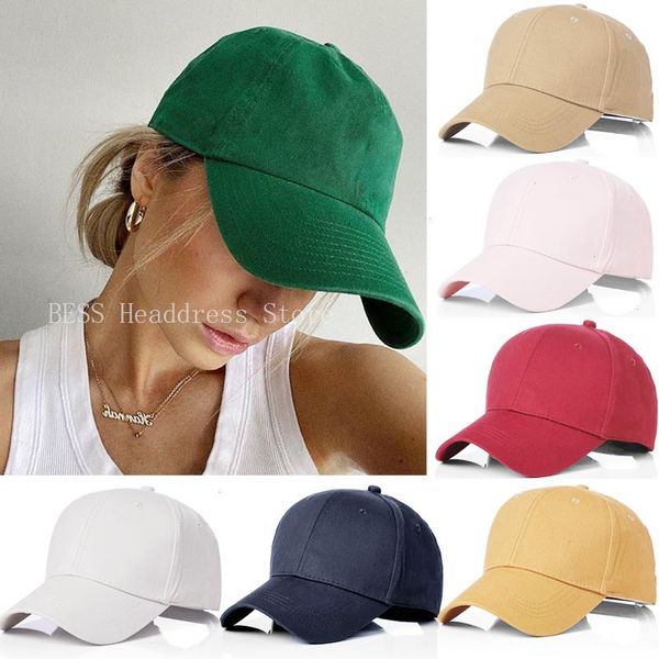 Gorra de béisbol Mujer Primavera Verano Gorras ajustables para el sol Sombrero de pesca para mujeres Hombres Unisex-adolescentes Algodón Snapback Hip Hop