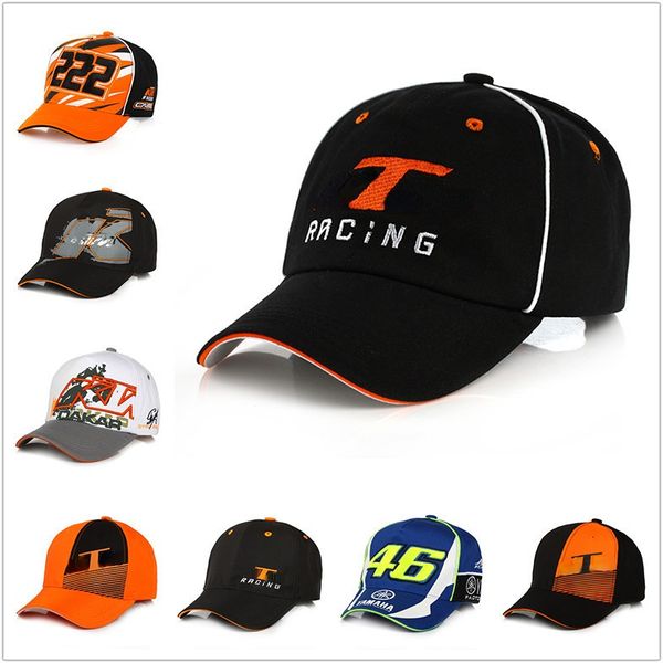 Gorras de béisbol con bordado 3D, gorra deportiva de sarga de algodón para motocicleta, gorra publicitaria de carreras