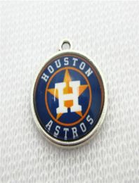 Baseball Houston Charms Charms Mix Style Diy Pendant Bracelet Collier Moucles d'oreilles Snap Bouton Jewelry Accessoires6313912