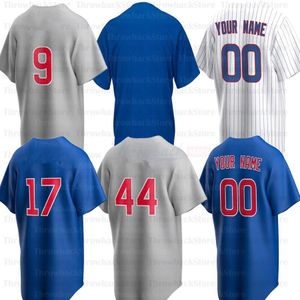 Maillot de baseball 13 David Bote 16 Kolten Wong 40 Willson Contreras 30 Alec Mills 46 Craig Kimbrel 22 Jason Heyward 28 Kyle Hendricks