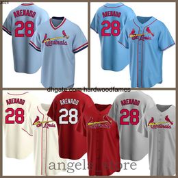 Jersey de béisbol 28 Nolan Arenado 46 Paul Goldschmidt 4 Yadier Molina 1 Ozzie Smith 25 Dexter Fowler 51 McGee Brown Multi