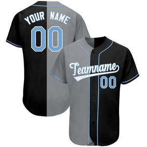 Baseball Jersey Custom Team Shirt Print Nom Nom Numéro Stripe Stripe Hip Hop Sportswear Baseball T-shirt Men / Femmes / Kids Vêtements 240412