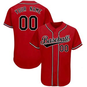 Baseball Jersey personnalisable Team Shirt Print Nom Personal Nom Numéro Stripe Hip Hop Sportswear T-shirt Men / Femmes / Kids 240412