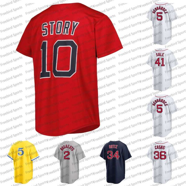 Maillot de baseball David Ortiz Alex Verdugo Justin Turner Luis Urias Kike Hernandez Rafael Devers Manny Ramirez Garciaparra Martinez Varitek Mondesi Vente Kluber NOUVEAU