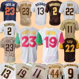 Baseball Jersey Fernando Tatis Jr. Xander Bogaerts Manny Machado Juan Soto Tony Gwynn Musgrove Cronenworth H.S.Kim Carpenter Cruz Darvish Hader Yuki Matsui