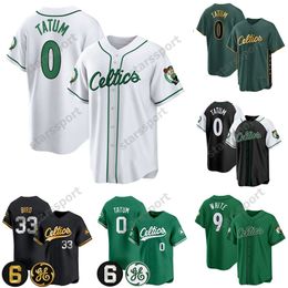 Baseball Jersey Jayson Tatum Larry Bird Jaylen Brown Marcus Smart Kevin Garnett Paul Pierce Boston Men's Women's Youth 2024 Style