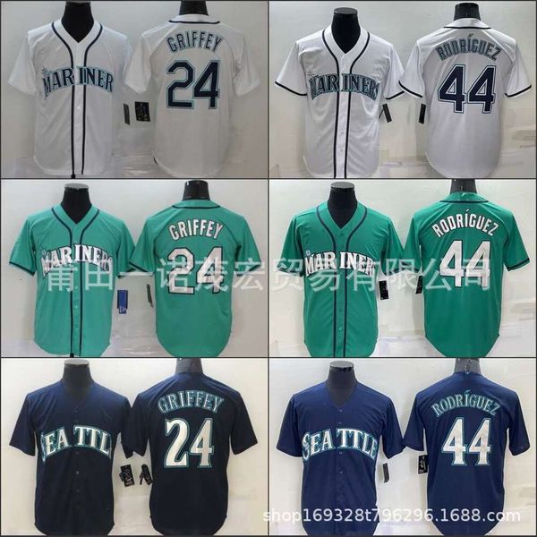 Baseball Jersey Mariners 24 # Griffey 44 # pour les fans