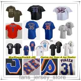 Honkbalshirt Mark Canha Eduardo Escobar Tylor Megill Kodai Senga David Peterson Mike Piazza Hampton Francisco Alvarez Nido Baty Tom Seaver Edgar Alfonzo Ventura