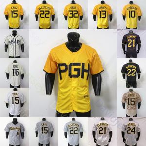 Baseball jersey Oneil Cruz Andrew 22 McCutchen Aroldis Chapman Paul Ske Roberto Clemente Barry Bonds Ji-Hwan Bae Ke'Bryan Hayes Rowdy Tellez Davis Johnson