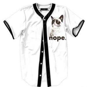 Maillots de baseball 3D T Shirt Hommes Impression Drôle T-Shirts Homme Casual Fitness Tee-Shirt Homme Hip Hop Tops Tee 06