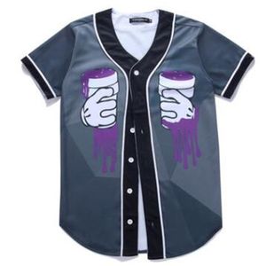 Maillots de baseball 3D T-shirt Hommes Impression Drôle T-shirts Homme Casual Fitness Tee-Shirt Homme Hip Hop Tops Tee 018