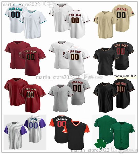 Camisetas de béisbol 47 Henry 24 Kyle Nelson 32 Brandon Pfaadt 92 Konnor Pilkington 66 Jose Ruiz 58 Peter Solomon 54 Cole Sulser 45 Carlos Vargas 11 Jose Herrera Talla S-6XL