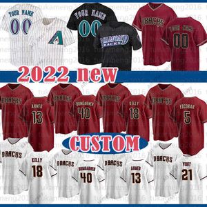 Baseball jerseys 51 Randy Johnson 40 Madison Bumgarner Diamondbacks Baseball Jersey Luis Gonzalez Mens Christian Walker Carson Kelly Nick Ahmed Seth Beer