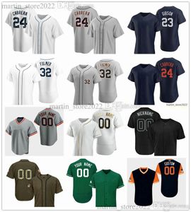 Maillots de baseball 70 Tyler Alexander 48 Matthew Boyd 4 Beau Brieske 67 Jose Cisnero 53 Mason Englert 49 Alex Faedo 68 Jason Foley 50 Garrett Hill 87 Tyler Holton Taille S-6XL