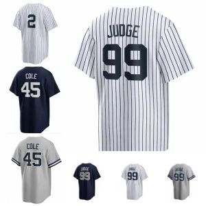 Maillots de baseball 99 Aaron Judge Jersey Anthony Volpe Anthony Rizzo Giancarlo Stanton Gleyber Torres Harrison Bader Gerrit Cole Nestor Cortes Derek Jeter