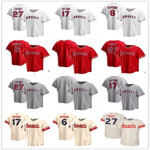 Baseball Jerseys City Version Jersey Angel Angels 17 Ohtani 6 Rendon 27 Trout Baseball