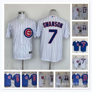 Baseball Jerseys Cubs Swanson # 7SUZUKI # 27CHAGO BLICE BLUE ELITE MATCH MATCH MATCH