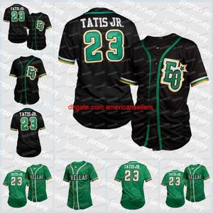 Baseball jerseys Custom Estrellas Orientales Jersey 23 Fernando Tatis Jr. 22 Miguel Sano Team Black Green Stitche
