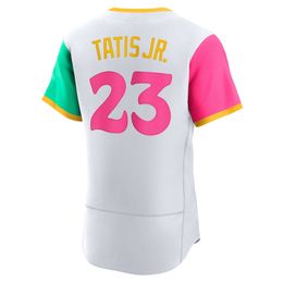 Baseball Jerseys Fernando Tatis Jr. 23 Jesrey 2022 Ville Connect White Color Button Up Men Taille S-xxxl Mélange cousu et assortir tous les maillots