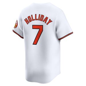 Baseball Jerseys Jackson Holliday 7 Rutschman 35 Cowser 17 Jersey 2024 Jackie Robinson Day blanc Orange Black City Button Up Men Size S-xxxl