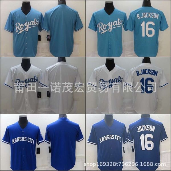 Baseball Jerseys Jogging Vêtements Jersey Royal Team Fan Elite Edition Royals 16 # B.Jackson