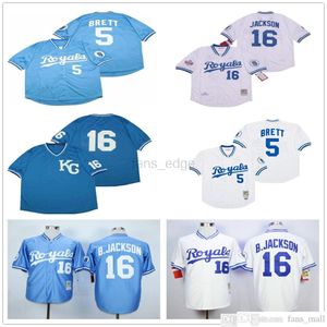 Baseball jerseys Mens 2021 George Brett Jorge Soler Whit Merrifield Hunter Dozier Danny Duffy Adalberto Mondesi Nicky Lopez Ryan Salvador Perez Custom Hoge kwaliteit