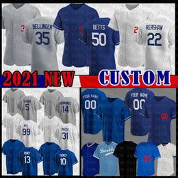 Maillots de baseball NOUVEAU Collège Hommes Femmes Mookie Betts Freddie Freeman Jersey Cody Bellinger Dustin May Clayton Kershaw Justin Trea Tur