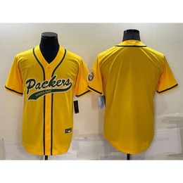 Baseball Jerseys New Rugby Co Branded Kits Packaging Team 12 # Rodgers Cardigan Broidered Jersey