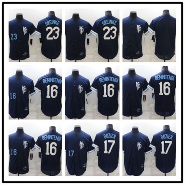 Baseball Jerseys Royal Jersey 23 # 16 # 17 # 15 # 13 # 7 # City Fans Fans Edition Men's Broidered Elite