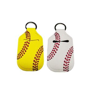 Porte-clés de baume à lèvres de baseball en néoprène Grand Rec Softball Porte-clés Chapstick Sleeve Garçons Filles Ball Saison Sports Drop Livraison Dhbr0