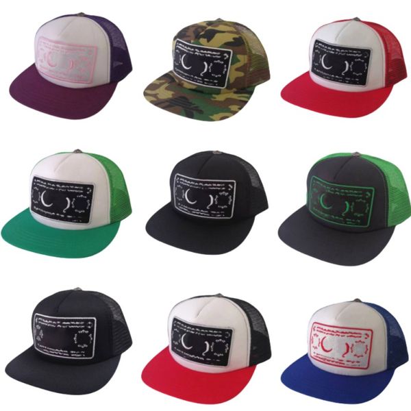 Chapeau de coeurs de concepteur pour hommes Baseball Hommes Caps Chrome Lettre Croix Fleur Casquette Broderie Femmes Mâle Hip Hop Voyage Visière Bleu Noir Gorras