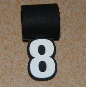 Numéro de baseball Pendants avec Silicone Charms Men Pendant pour le collier de baseball5046208