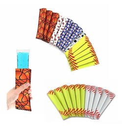 Baseball Popsicle Holder Pop Manches Glace Lolly Sac D'été Enfants Glace Manches Zers Popsicle Titulaires D'été Aaa654 Mrotb3795582