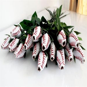 rose de baseball softball rose fleur cadeaux315u