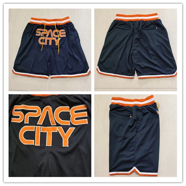 Short de baseball Space City Navy Running Vêtements de sport avec poches zippées Taille S-XXL Mix Match Order Haute qualité