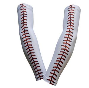 coutures de baseball Manchons de bras de coude de compression manchon de baseball Bike Golf live and die Arm Sleeve Cover Warmers UV Sun Protection sleeve