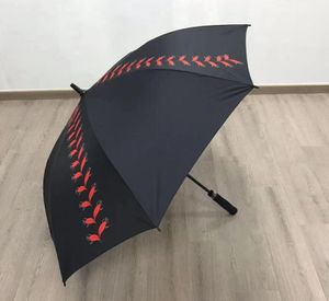 Honkbal stiksels paraplu sport per boot 100 stks nieuwe nieuwe Cheer toonaangevende Paraplu's Automatische Regen Dames Drie-opvouwbare Winddicht Vrouwelijke Waterdichte Parasol