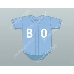 BASEKETBALL BO JACKSON BO MAILLOT DE BASEBALL BLEU CLAIR SESAME STREET MAILLOT DE BASEBALL Haut Cousu