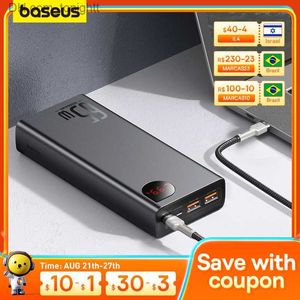 Baseus 65W batterie externe 20000mah batterie externe chargeur Portable 20000mAh Powerbank pour iPhone 12 13 14 pro max Q230826