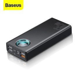 Base 65W Banque d'alimentation 30000mAh 20000mAh Charge rapide PD 3.0 Powerbank pour iPad iPhone 14 Pro ordinateur portable Batterie externe 240510