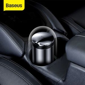 Baseus Asbak Draagbare LED Licht Sigaret Rook Ashes Houder voor Vlam Vertragende Hoge Kwaliteit Ash Lade Auto Accessoires