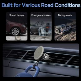 BASEUS Auto magnetische pone houder 360 graden voor iPhone -ondersteuning Samsung Xiaomi Air Vent Dashboard Mount GPS -auto Moile telefoonhouder