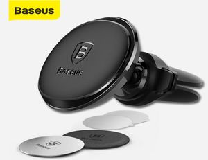 Téléphone de voiture de voiture BaseUS pour iPhone X 8 Samsung GPS Phone Mobile Mobile Universal Magnetic Holder Stand Car Air7480050