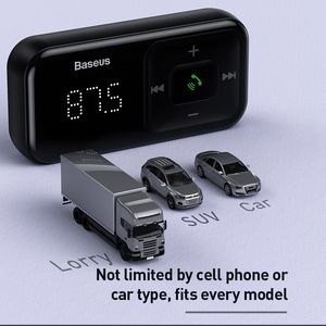 BASEUS FM Modulator Zending Bluetooth 5.0 FM Radio 3.1A USB -autolader Handsfree Car Kit Wireless Aux Audio FM -verzending