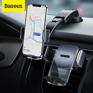 Baseus Gravity Car Phone Holder Universal Air Vent Mount Holder Auto GPS Mobiele ondersteuning voor iPhone Xiaomi Samsung Huawei Samsung